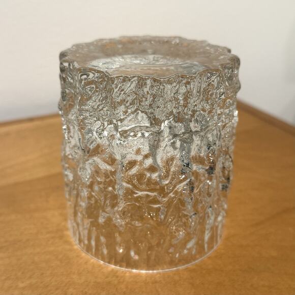 Whitefriars Glacier Textured Whiskey Glass Tumbler Lowball 3.5" Geoffrey Baxter - Picture 4 of 6